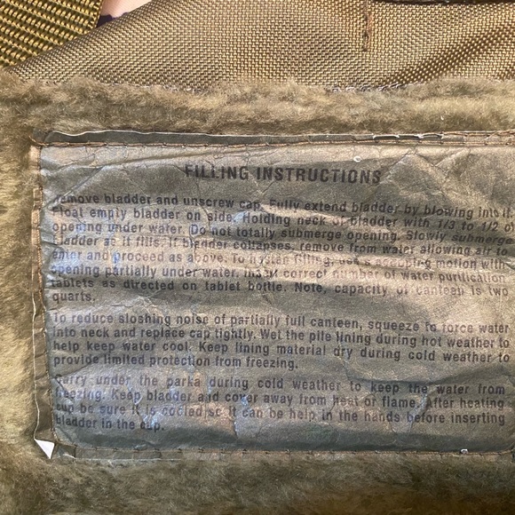 US Skilcraft 1A863 2 quart collapsible water canteen - Picture 4 of 4